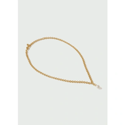 Orelia Luxe Chain & Pearl Drop Necklace In Gold