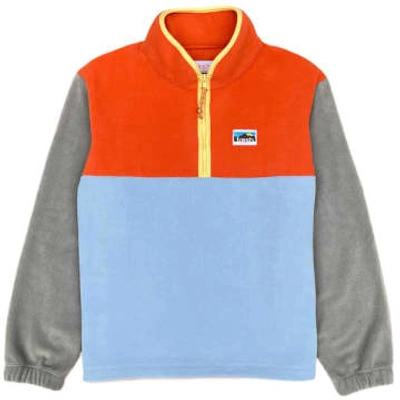 Fresh Yvon Half Zip Fleece Pullover Orange