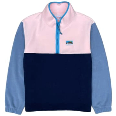 Fresh Lucio Half Zip Fleece Pullover Pink