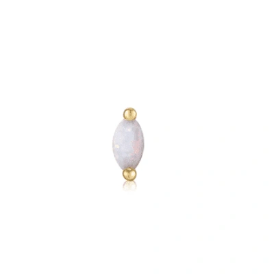 Ania Haie Kyoto Opal Marquise Barbell Single Earring In Metallic