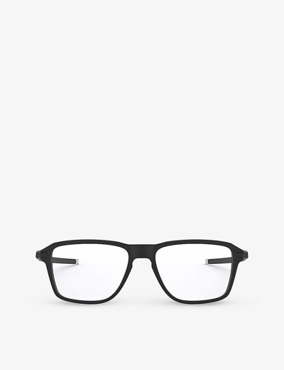 Oakley Mens Black Ox8166 Wheel House Square-frame O-matter Glasses