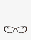 Versace Mens Brown Ve3343 Branded Irregular-frame Plastic Glasses In Brown