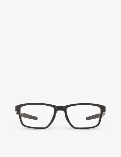 Oakley Mens Black Ox8153 Metalink Rectangle-frame O-matter Glasses