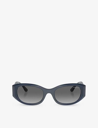 Vogue Mens Blue Vo5525s Pillow-frame Nylon Sunglasses