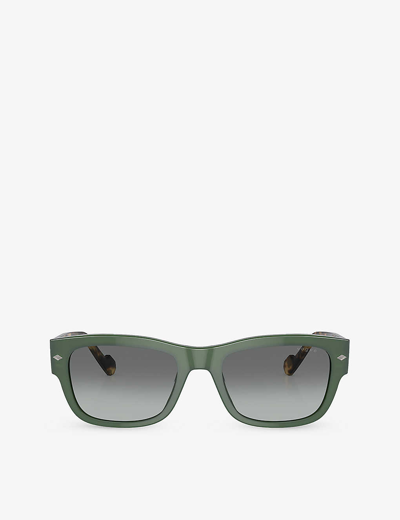 Vogue Womens Green Vo5530s Pillow-frame Acetate Sunglasses