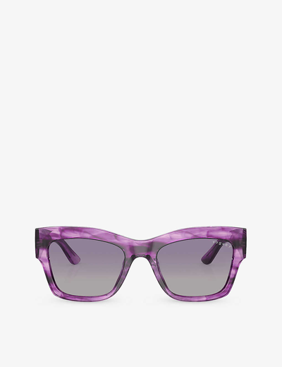 Vogue Womens Purple Vo5524s Pillow-frame Acetate Sunglasses