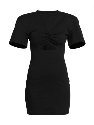 Nensi Dojaka Women's Cut-out Mini T-shirt Dress In Black