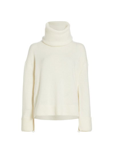 Moncler Women's Archivio Dna Turtleneck Sweater In White