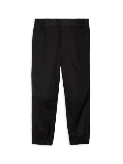 Burberry Little Boy's & Boy's Cotton Twill Trousers In Black