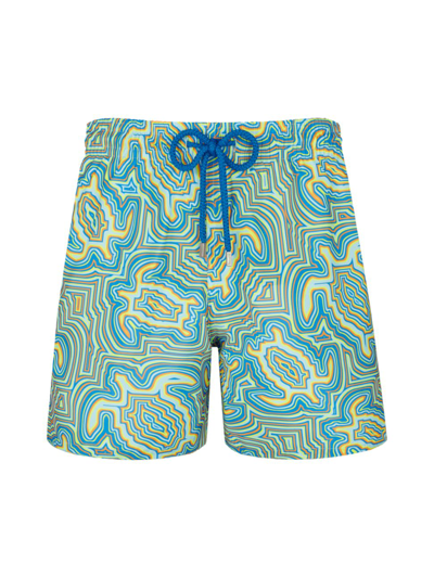 VILEBREQUIN MEN'S MAHINA ABSTRACT SWIM TRUNKS