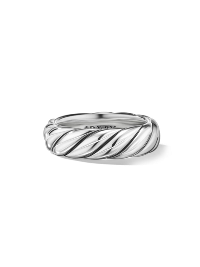 David Yurman Cable Sterling Silver 6mm Band Ring