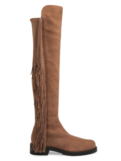 STUART WEITZMAN WOMEN'S 5050 BOLD FRINGE BOOTS