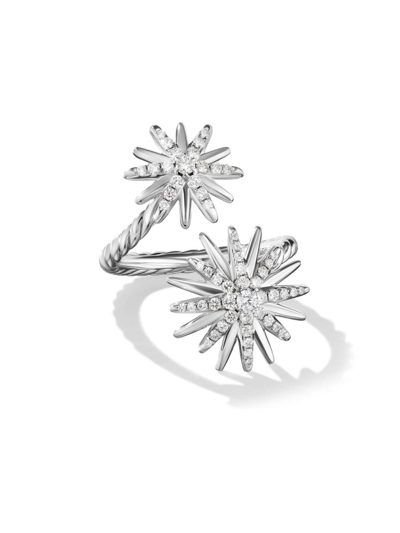 David Yurman Women's Starburst Bypass Ring In Sterling Silver