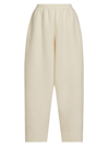 The Row Ednah Wool Drop-crotch Pants In Shell