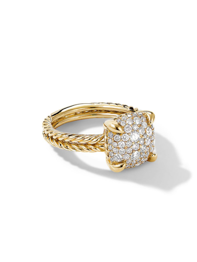 David Yurman Châtelaine® 18k Gold & Full Pavé Diamond Ring