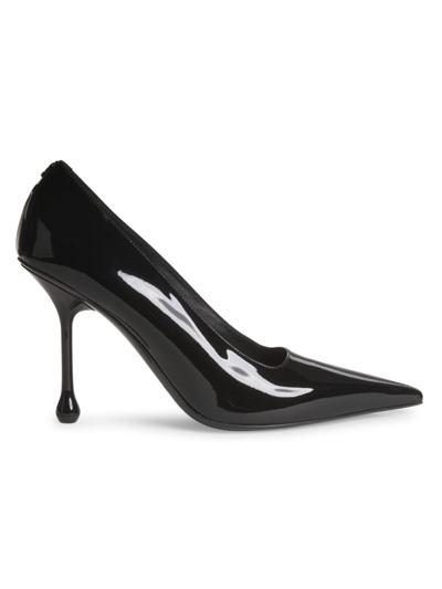 Jimmy Choo Ixia 95 Patent Leather Pumps In Nero