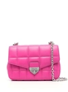 Michael Michael Kors Soho Quilted Chain Shoulder Bag In Pink
