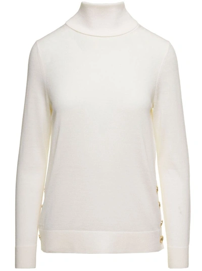 Michael Michael Kors Merino Sweater In White