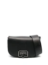 Chiara Ferragni Eyelike Buckle-detail Crossbody Bag In Black