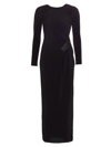 GIORGIO ARMANI WOMEN'S EMBELLISHED PLEATED JERSEY GOWN