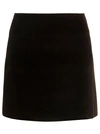 Low Classic A-line Mini Skirt In Black