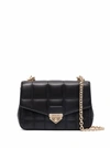 MICHAEL MICHAEL KORS SOHO SMALL BLACK QUILTED LEATHER CROSSBODY BAG