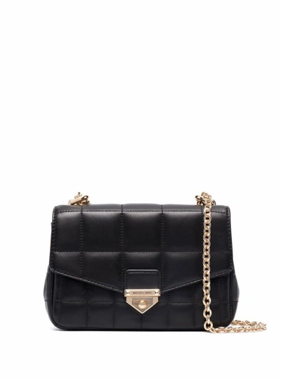 Michael Michael Kors Soho Small Quilted Shoulder Bag In Black
