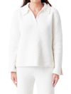 ENDLESS ROSE WOMEN'S TEXTURED FUZZY COLLARED SWEATER