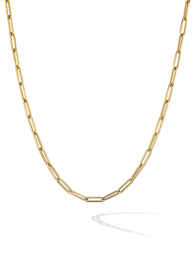 David Yurman Men's Chain Link Necklace In 18k Yellow Gold