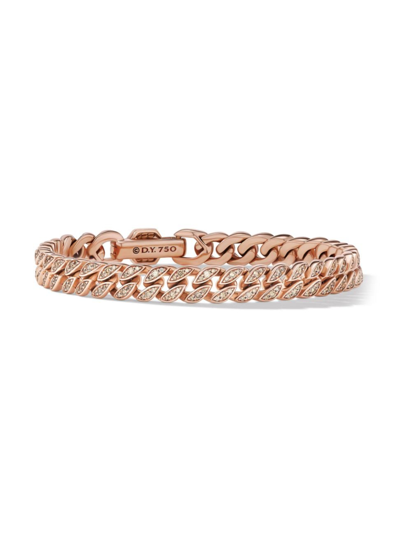 David Yurman Women's Curb Chain Bracelet In 18k Rose Gold
