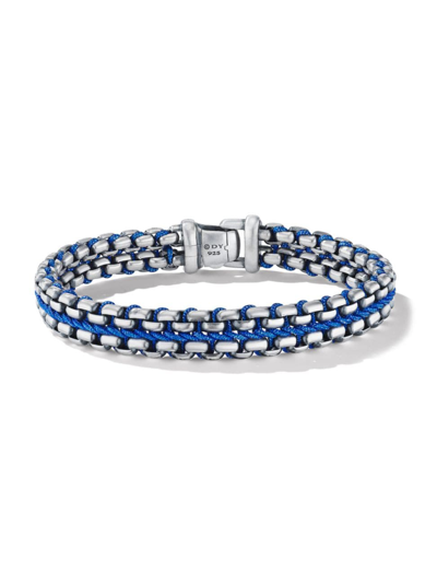 David Yurman Men's Woven Box Chain Bracelet In Sterling Silver