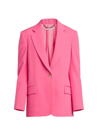Stella Mccartney Stella Mc Cartney Pink Single Breasted Jacket In Wool