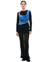 Marine Serre Multicolor Scarves Draped Top In Black