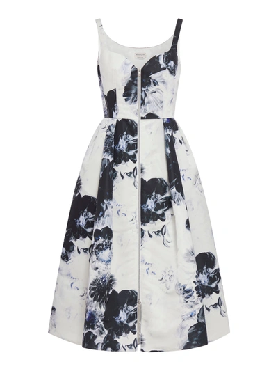 Alexander Mcqueen Day Evening Dress In White