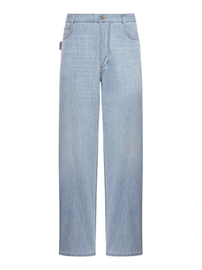 Bottega Veneta Vintage Wide Leg Jeans In Blue