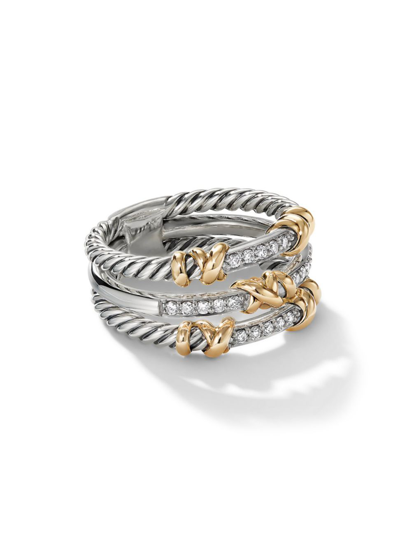 David Yurman Women's Petite Helena Wrap Three Row Ring In Sterling Silver