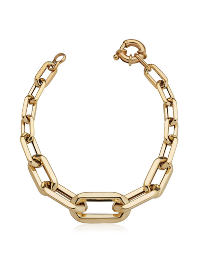 Oradina Women's 14k Yellow Gold Aurum Link Bracelet