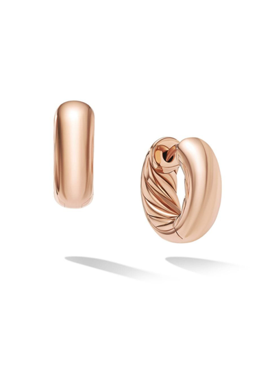 David Yurman Women's Dy Mercer Micro Hoop Earrings In 18k Rose Gold