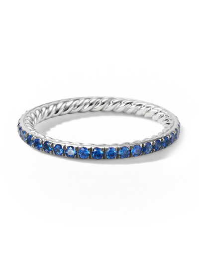 David Yurman Women's Dy Eden Band Ring In Platinum In Silver