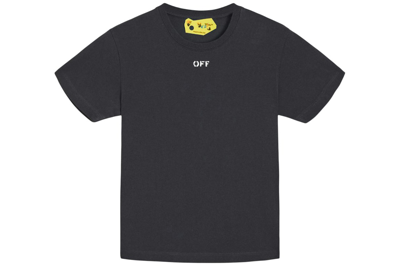 Pre-owned Off-white Kids Stamp S/s T-shirt Black