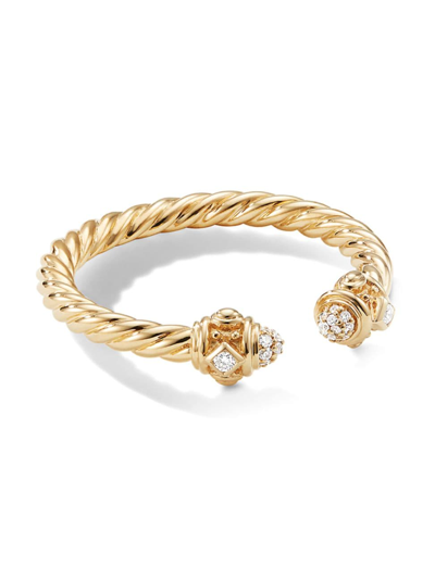 David Yurman Women's Renaissance Ring In 18k Yellow Gold In Diamond