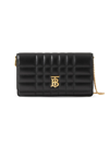 Burberry Women's Lola Quilted Leather Clutch-on-chain In Black