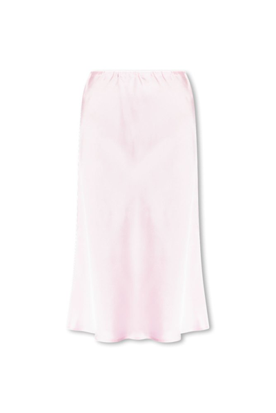 Jil Sander Flared Midi Skirt In Pink