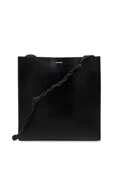 Jil Sander Tangle Medium Shoulder Bag In Black