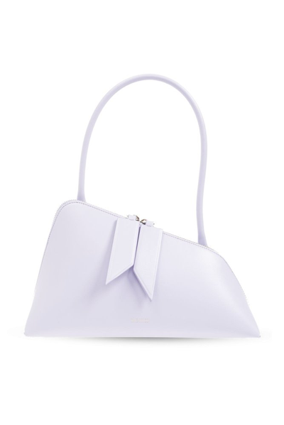Attico Sunrise Asymmetric Shoulder Bag In Purple