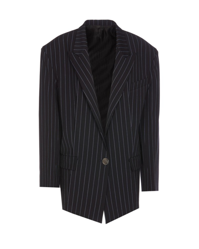 ATTICO THE ATTICO GLEN PINSTRIPED BLAZER