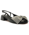 Schutz Dorothy Bow Womens Slip On Ankle Strap Slingback Sandals In Black