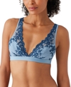 Wacoal Embrace Lace Convertible Plunge Soft Cup Wireless Bra In Windward Blue,titan