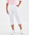 STYLE & CO PETITE PULL ON COMFORT CAPRI PANTS, CREATED FOR MACY'S
