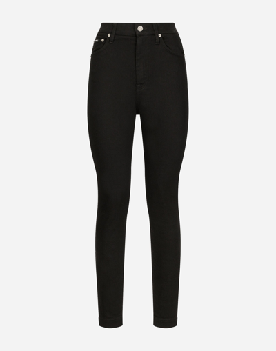 Dolce & Gabbana Audrey Skinny-cut Jeans In Black